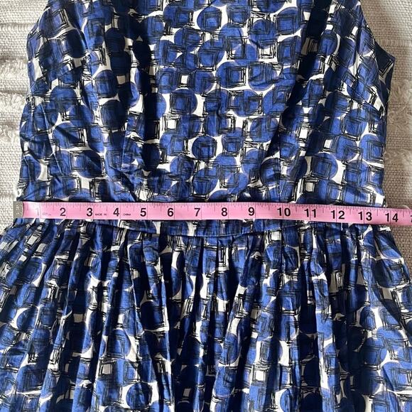 Boden Nancy Dress in Navy Etched Spot size 4R - Picture 6 of 13